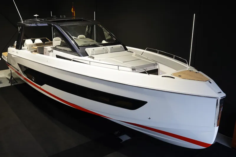  Yacht Photos Pics 2025 Schaefer V44 yacht with sleek design and modern features on display.