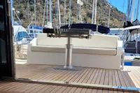 Astondoa 53 Open 2007 yacht with sleek deck and marina view.