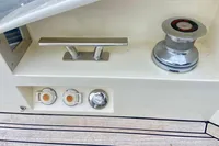 Astondoa 53 Open 2007 yacht deck with cleat and winch.