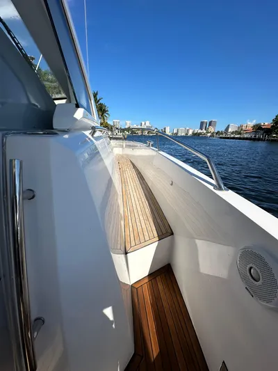 Yacht Photos Pics 2018 Azimut Verve 40 yacht with sleek deck design and waterfront view.