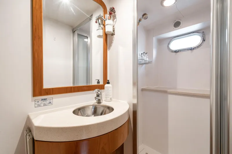 Happiness II Yacht Photos Pics Crew Cabin Ensuite
