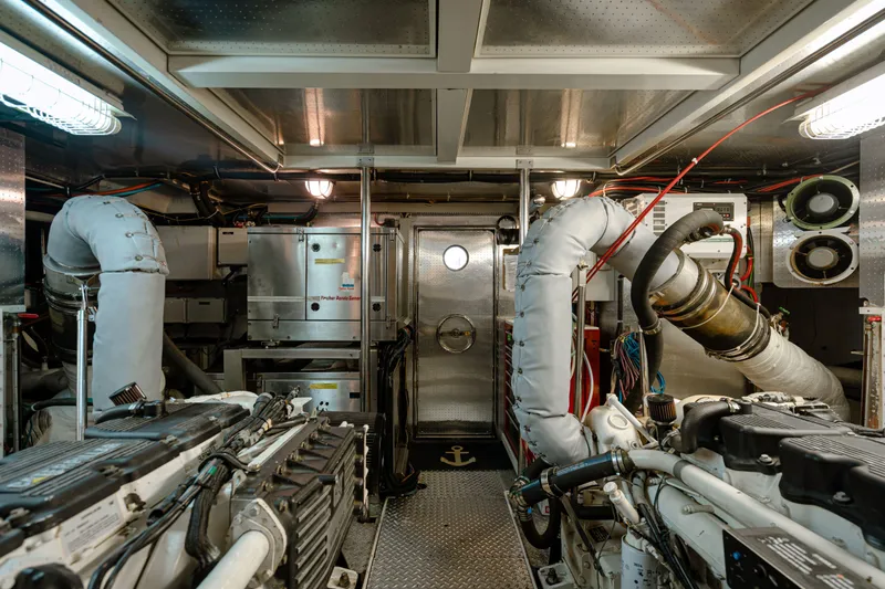 Happiness II Yacht Photos Pics Engine Room