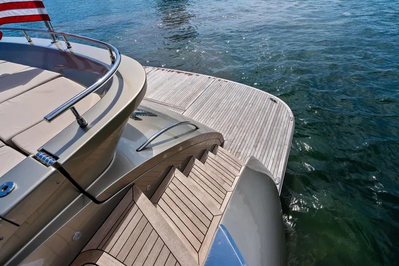 Diamond Yacht Photos Pics Luxury AB 116 Motoryacht 2013 with teak deck and water view.