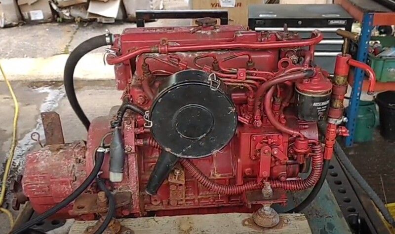 2009 Beta Marine Beta 38 Marine Diesel Engine Breaking For Spares