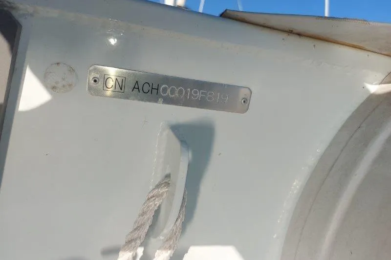 Kallisto Yacht Photos Pics Hull identification number on 1982 Kadey-Krogen Krogen 42 Trawler boat.