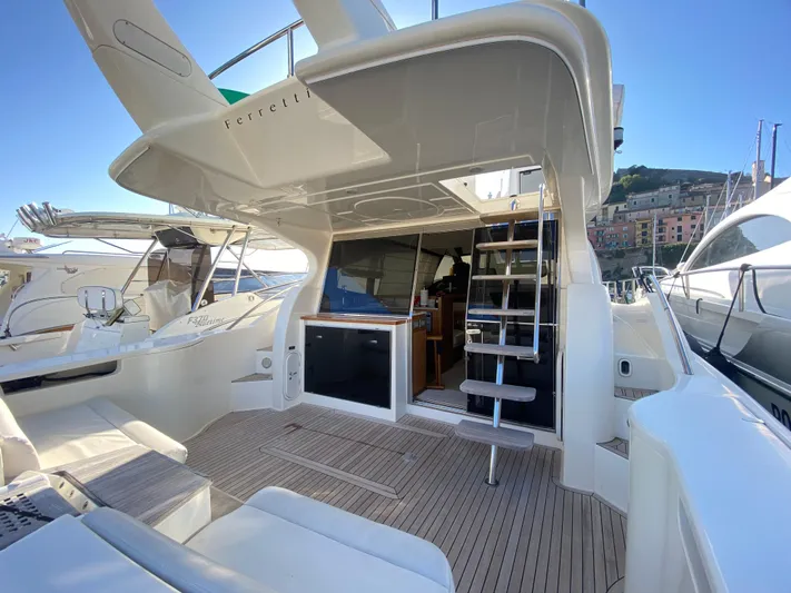  Yacht Photos Pics Luxurious 2012 Ferretti Yachts 500 with spacious deck and modern design.