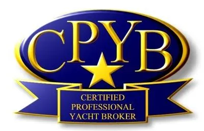 TinteÁn Yacht Photos Pics Certified Professional Yacht Broker logo with gold lettering and a star.
