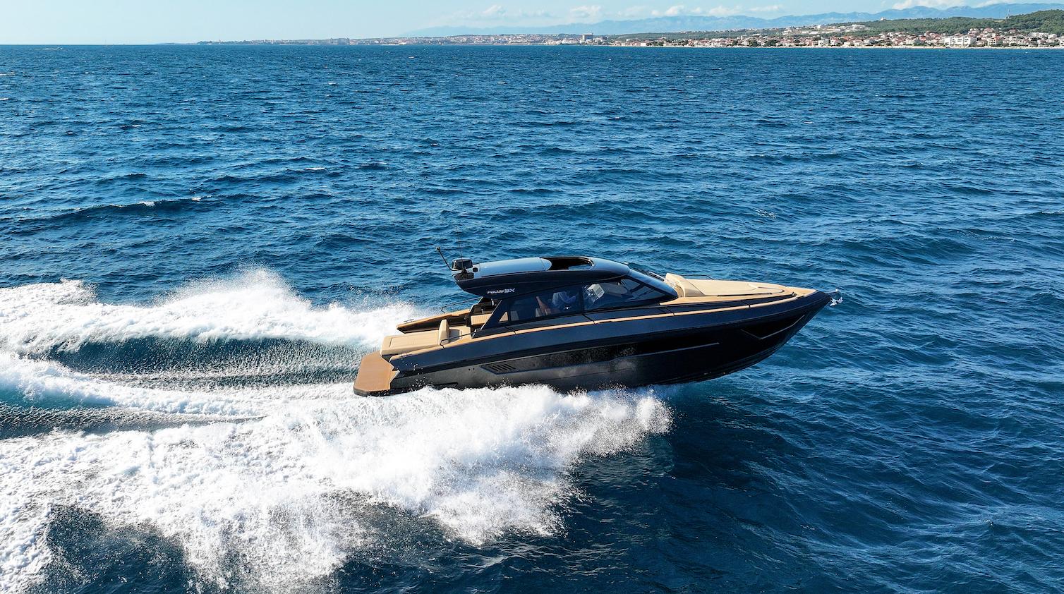 Sleek Focus 3X yacht cruising on open sea, 2026 model.