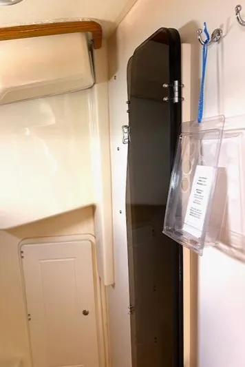 Force 10 Yacht Photos Pics Interior of a 2008 Tartan 3400 sailboat, featuring a sleek cabin design.