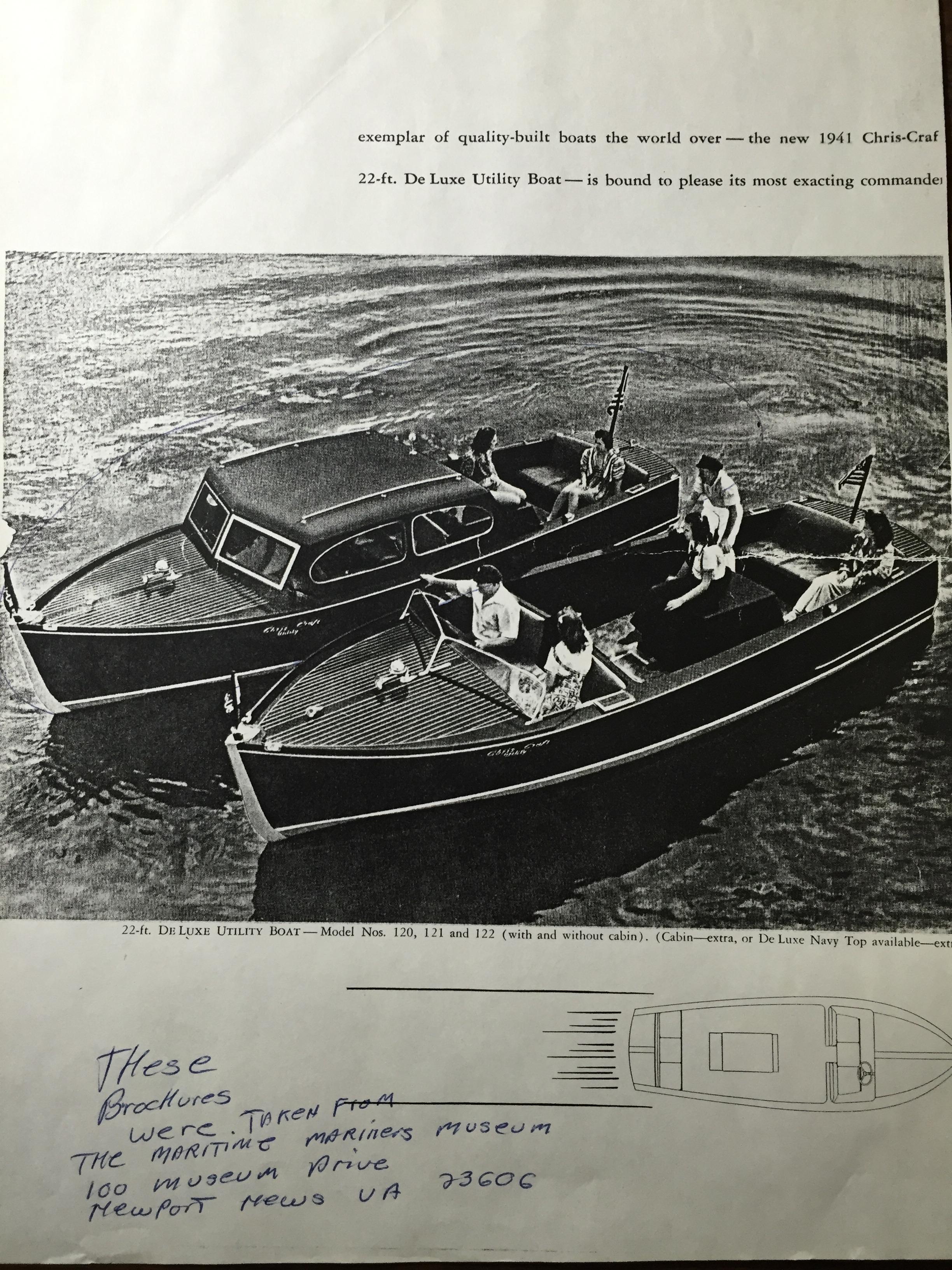 1940 Chris-Craft De Luxe Utility Boat