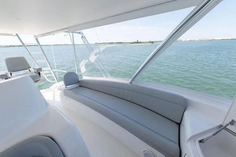 Sea I Sea Yacht Photos Pics 2017 Viking 72 Convertible yacht interior with ocean view.