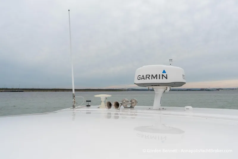 Qss Century Yacht Photos Pics 2024 Regal 36 XO yacht with Garmin radar on calm waters.