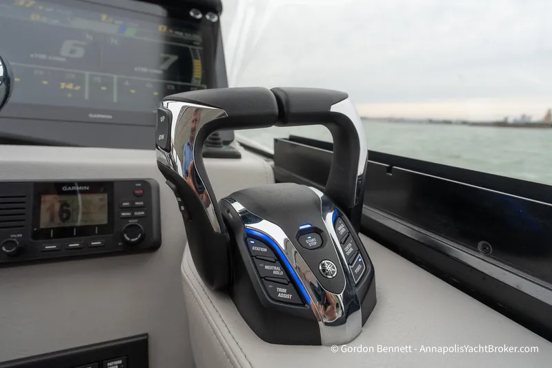 Qss Century Yacht Photos Pics 2024 Regal 36 XO yacht control panel with advanced navigation system.