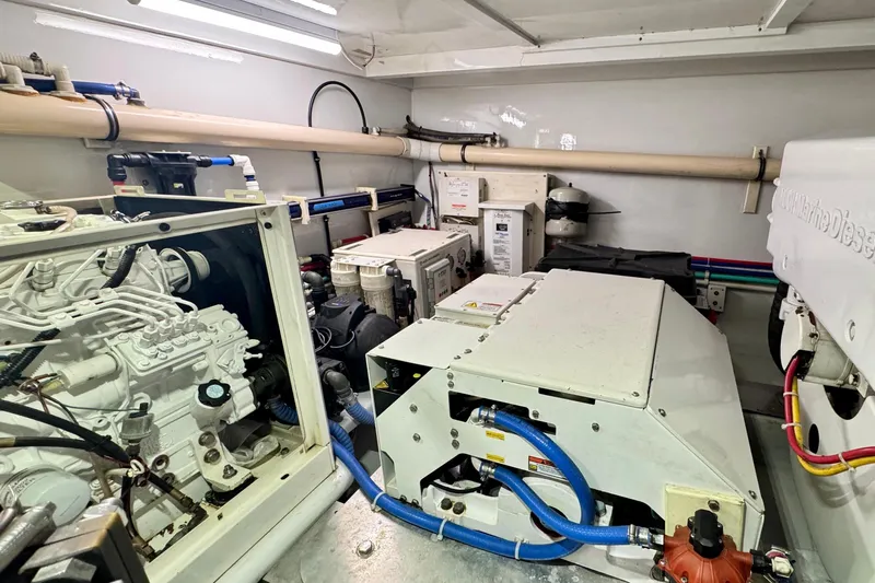 Sea Hag Yacht Photos Pics Engine room of 2008 Blackwell Custom Carolina 61 Carolina Custom boat.