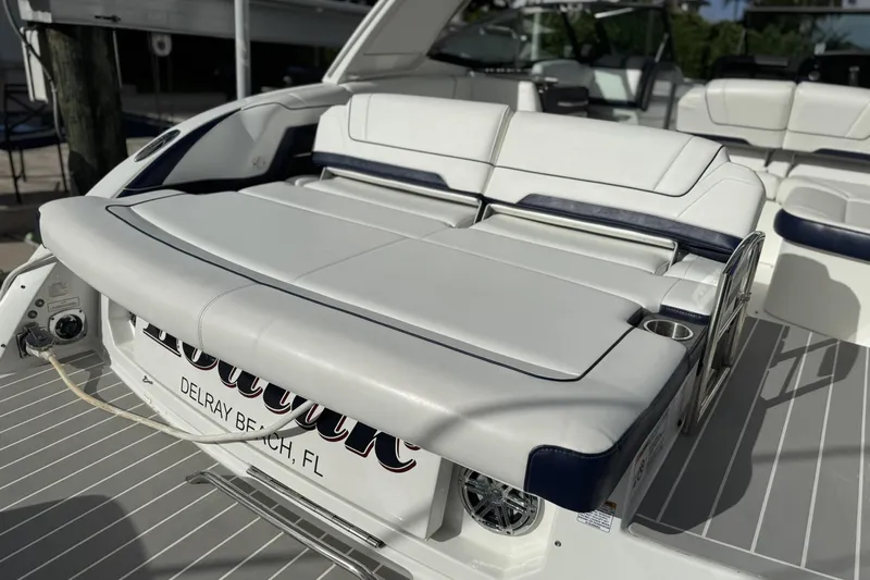  Yacht Photos Pics 2021 Formula 330 Crossover Bowrider OB with luxurious seating, Delray Beach, FL.