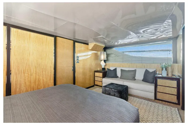 Bikinis Optional Yacht Photos Pics Luxurious interior of 2012 Cheoy Lee 76 Alpha yacht with modern furnishings and elegant decor.