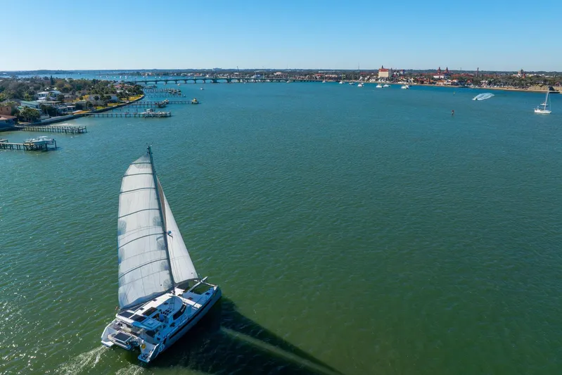 Gtfo Yacht Photos Pics Sailboat Balance 482 cruising on a sunny day, 2024 model.