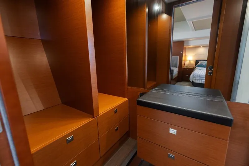 Solid Asset W/ Seakeeper Yacht Photos Pics Master Stateroom Closet