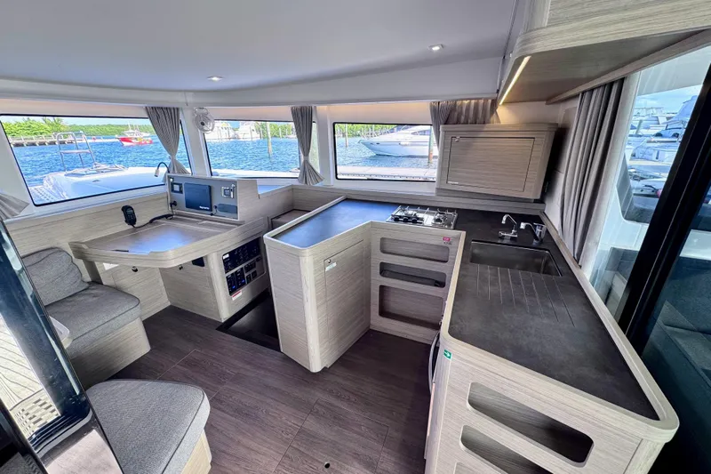  Yacht Photos Pics Lagoon 42 Galley and Nav station