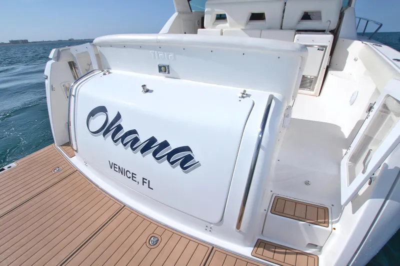 Ohana Yacht Photos Pics 2003 Tiara Yachts 4000 Express boat named Ohana, docked in Venice, FL.