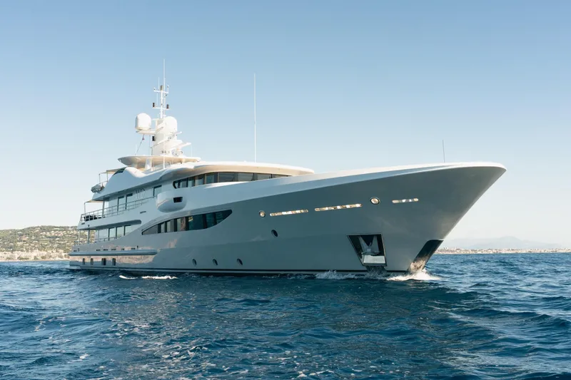 Were Dreams Yacht Photos Pics Luxury yacht Amels 171 Limited Edition 2008 cruising on open sea.