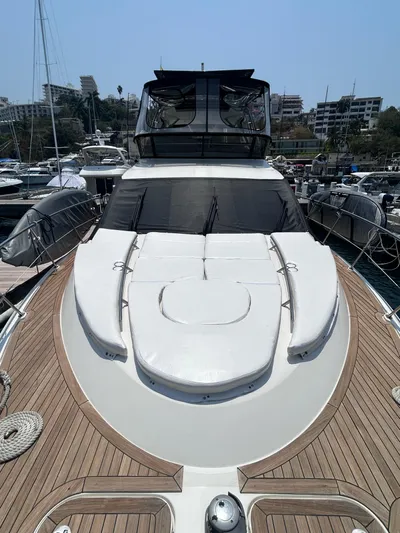 Here & Now 2017 Sea Ray 510 Fly @ Acapulco Yacht Photos Pics 2017 Sea Ray Fly 510 yacht docked in marina, showcasing sleek design and spacious deck.