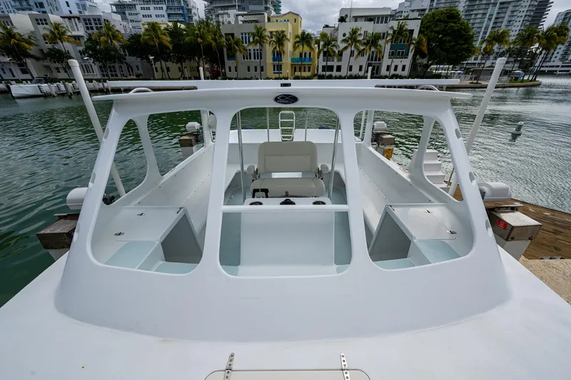  Yacht Photos Pics 2019 Aventura 31 Catamaran docked in a scenic marina setting.