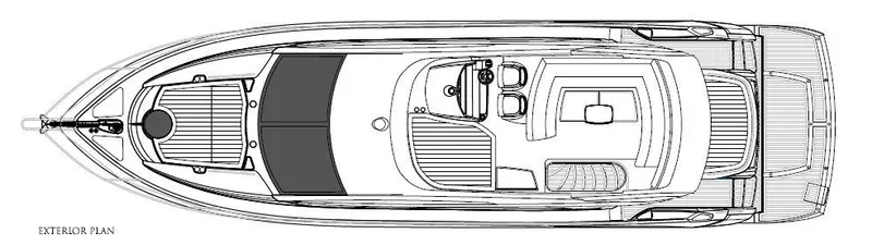 Skeis The Limit Yacht Photos Pics Manufacturer Provided Image: Sunseeker Mahattan 53 Exterior Layout Plan