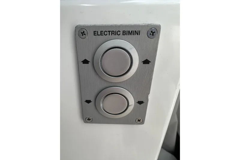 No Name Yacht Photos Pics Control panel for electric bimini on 2024 Pardo Yachts P38.