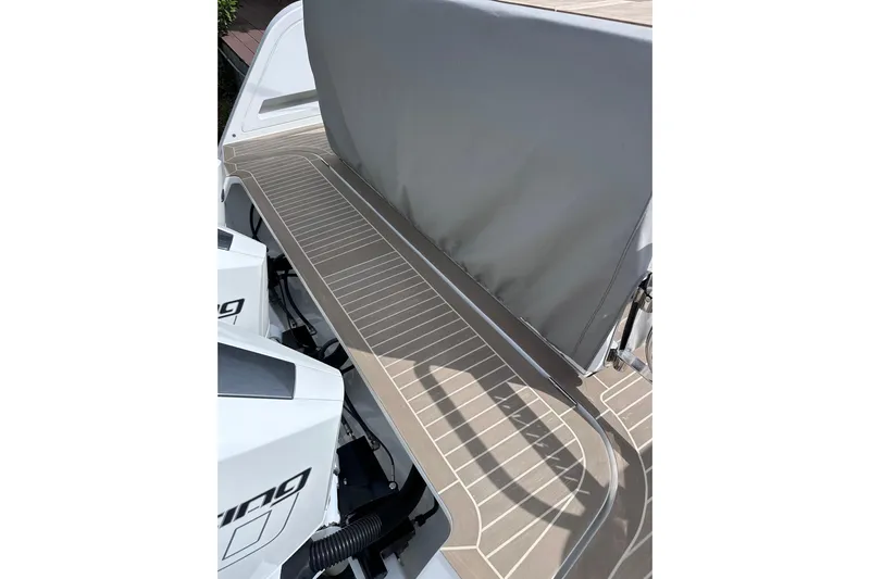 No Name Yacht Photos Pics 2024 Pardo Yachts P38 deck with sleek design and modern features.