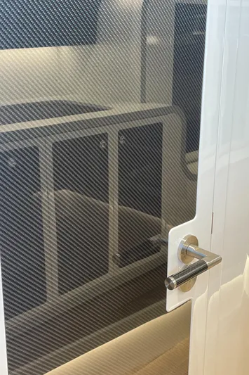  Yacht Photos Pics 2023 Canados 493 Gladiator interior door with modern handle.