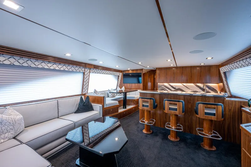 Kemosabe Yacht Photos Pics Viking 68 KEMOSABE - Salon & Galley