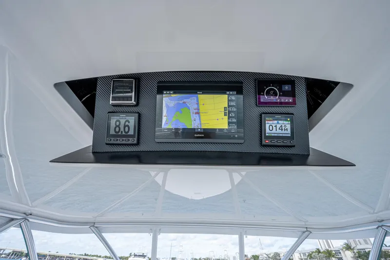 Kemosabe Yacht Photos Pics Viking 68 KEMOSABE - Helm Overhead Electronics