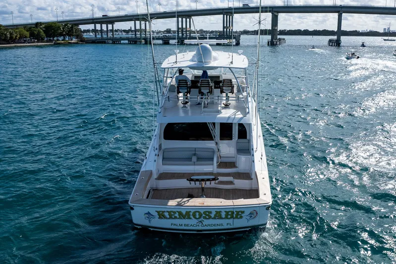 Kemosabe Yacht Photos Pics Viking 68 KEMOSABE - Aft Aerial Profile