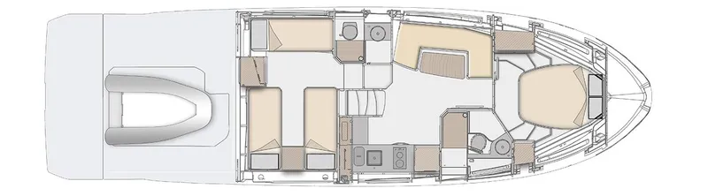Our Bay Yacht Photos Pics Azimut Atlantis 45, lower layout