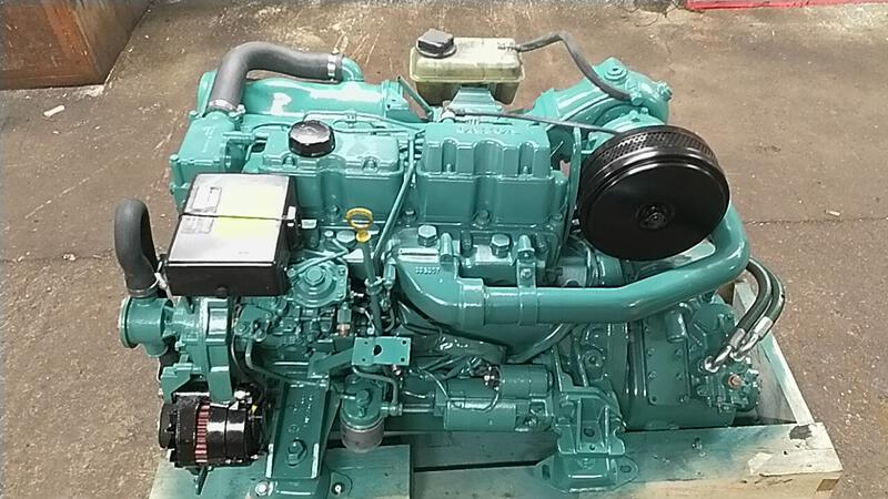 1995 Volvo Volvo Penta TMD31L-A 100hp Marine Diesel Engine Package (PAIR AVAIL)