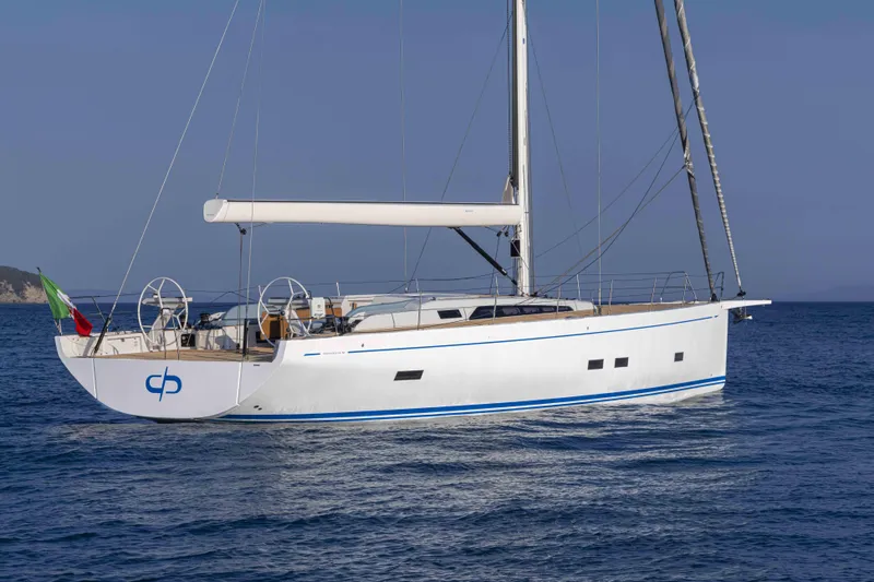  Yacht Photos Pics Grand Soleil 52 Performance 2026 yacht sailing on calm blue waters.