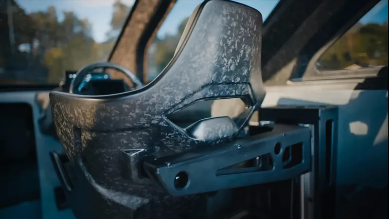 C´est Normal Yacht Photos Pics Custom Forged Carbon Racing Seat with Öhlins Shocks