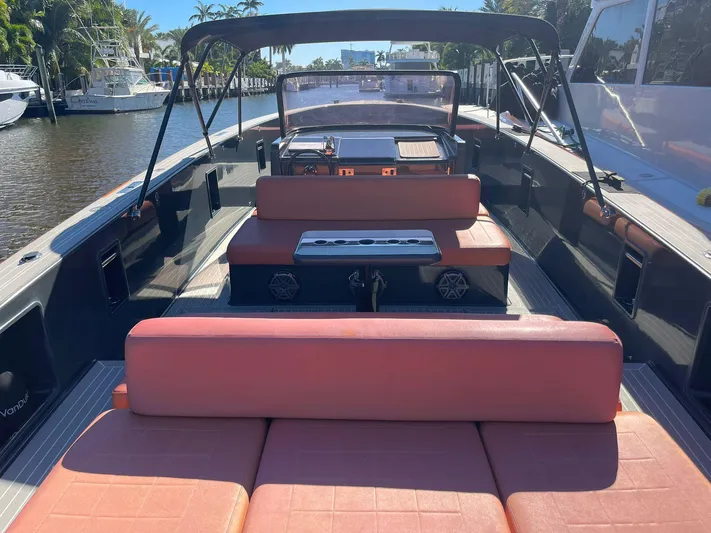  Yacht Photos Pics 2013 VanDutch 40 Open Bow luxury yacht with spacious seating and sleek design.