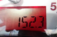 Digital display showing 152.3 on a Leopard 40, 2020 model.