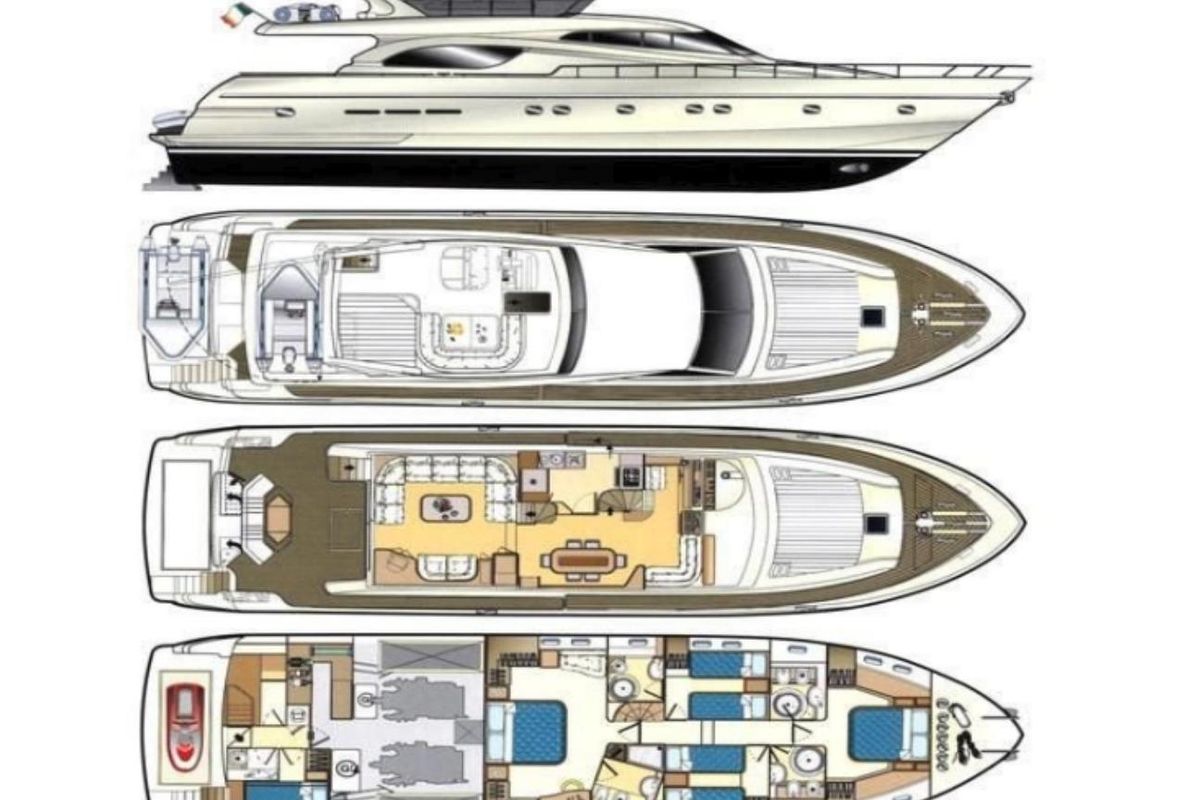 2002 Ferretti Yachts 73 
