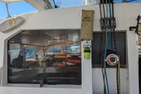 Interior view of a 2015 Flash Cat 52S yacht with navigation equipment.