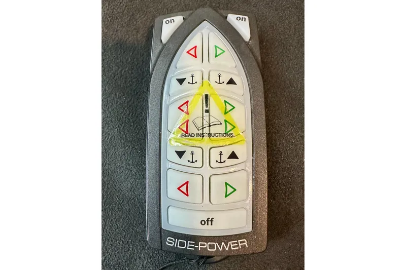 Delphin Yacht Photos Pics Remote control for Side-Power system on 2023 Nimbus Weekender 9 boat.