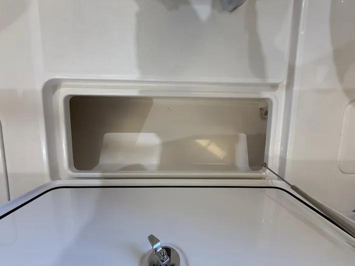  Yacht Photos Pics Storage compartment on 2022 Invincible 39 Open Fisherman boat.