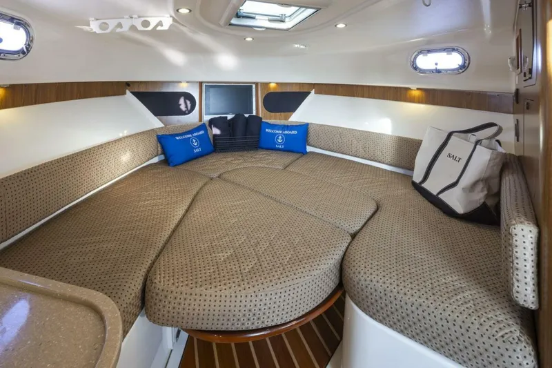 Salt Yacht Photos Pics Lower Deck Dining table converted into berth