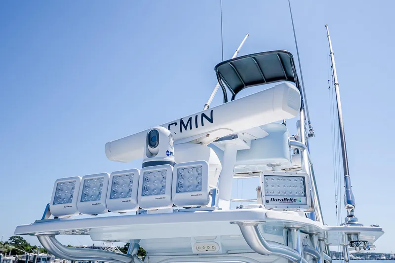 Fear N Money Yacht Photos Pics 2019 Concept 392 ProFish boat with advanced radar and lighting system.