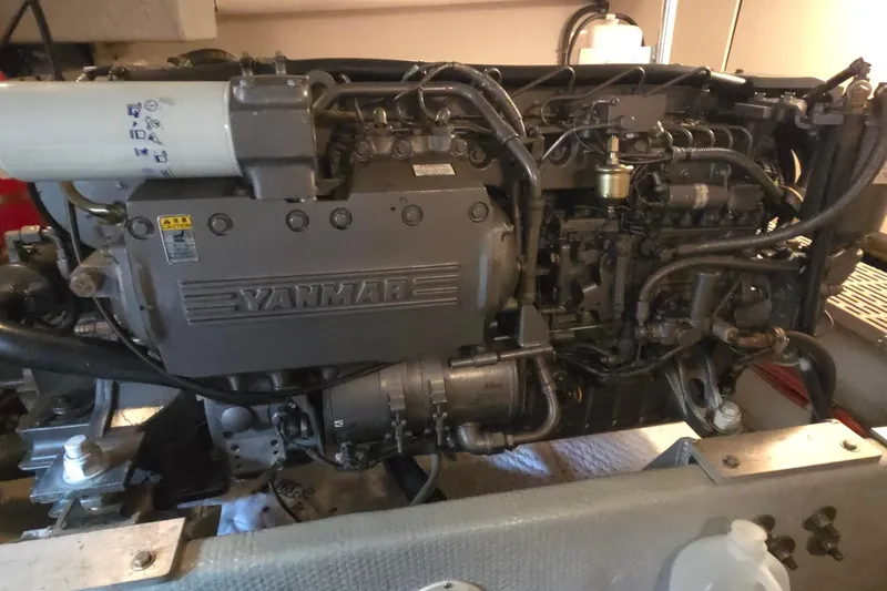 Nite Owl Yacht Photos Pics 370 hp Yanmar diesel engine, starboard side
