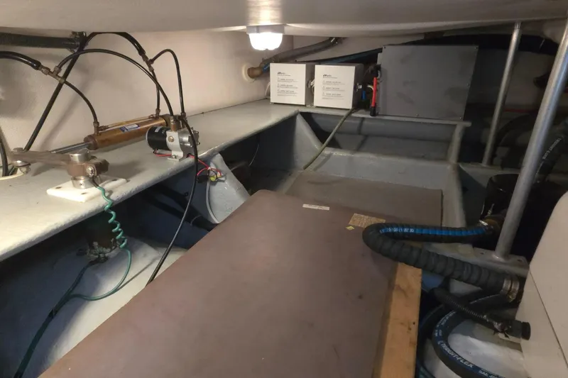 Nite Owl Yacht Photos Pics spacious engine room, port side