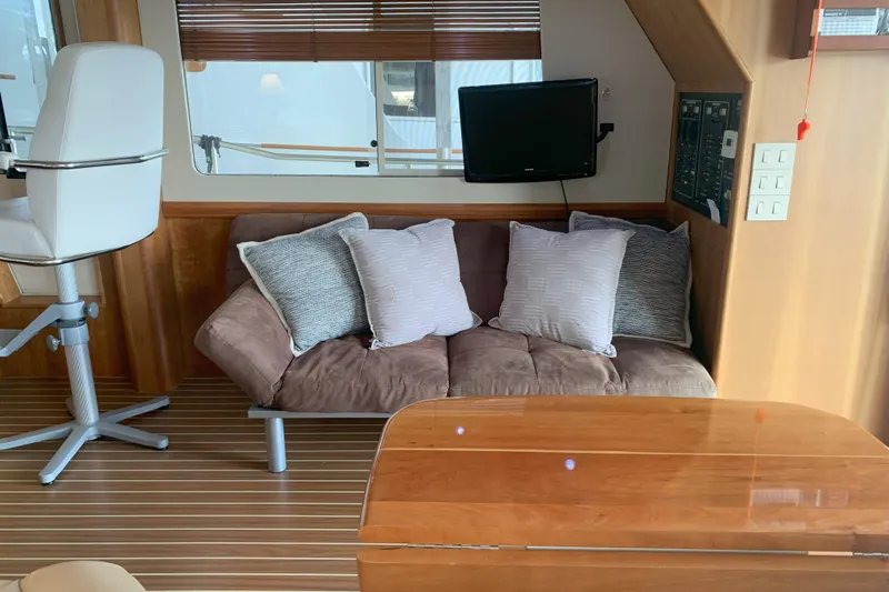 Nite Owl Yacht Photos Pics futon sofa and mounted tv