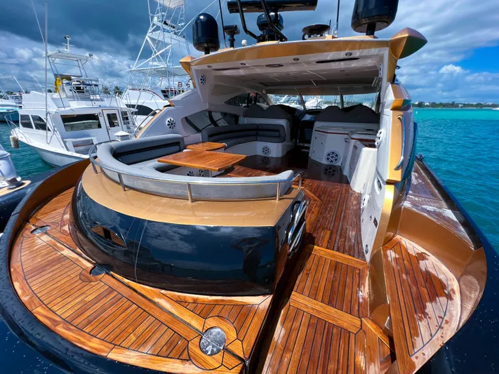  Yacht Photos Pics Luxurious 2005 Sunseeker Predator 68 yacht with sleek design and spacious deck.